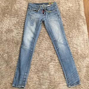 Blank light blue jeans